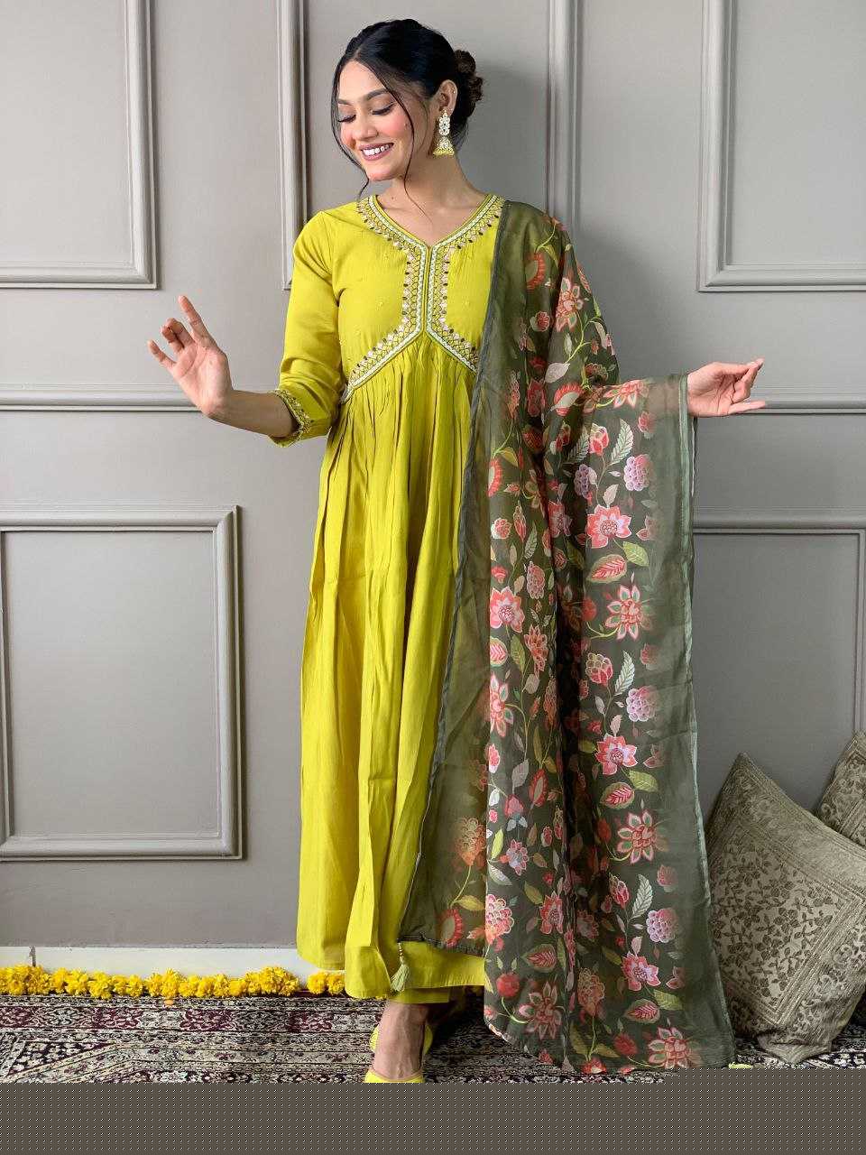 Viscose Chanderi Kurti - MYLUXURY LANE ENTERPRISE
